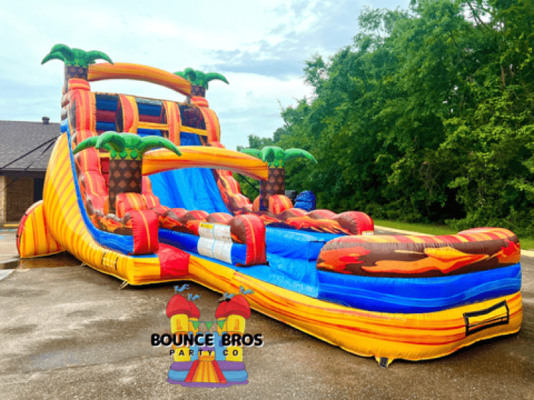 Dual Lane Fiesta Fire Slide